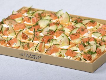 PETIT PLATEAU TARTELETTES SAUMON GRAVELAX